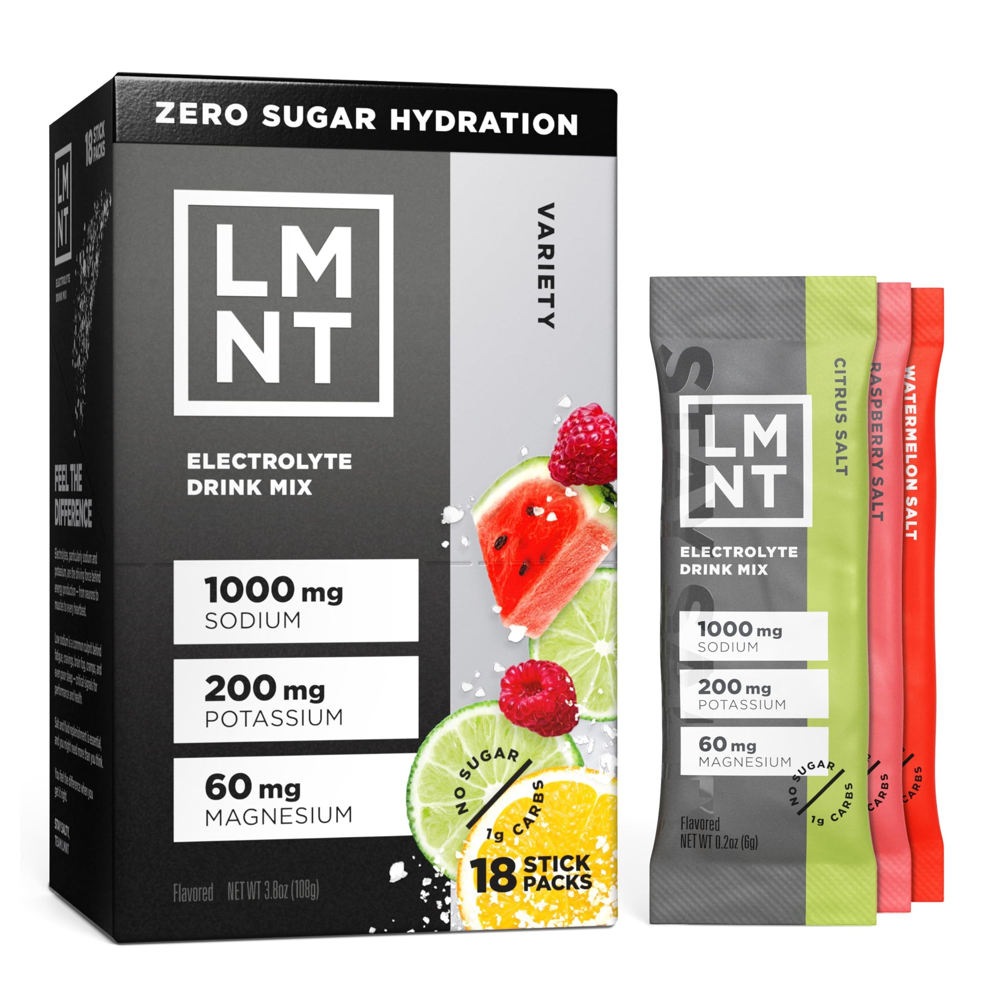 Buy now LMNT Zero Sugar Electrolytes - Variety Pack | Drink Mix | 12-Count at indiglob india