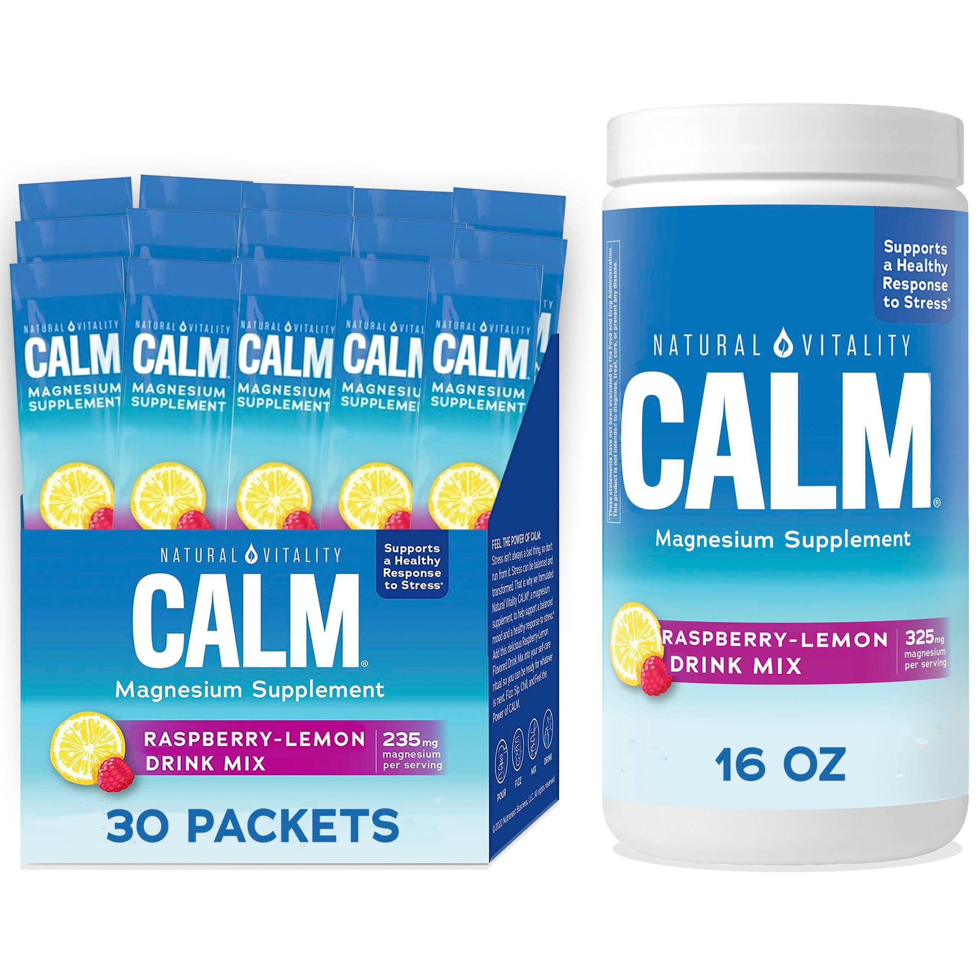 Buy now Natural Vitality Calm Magnesium 16 oz Powder | Relaxing Drink Mix | Cherry Flavored Supplement | 325mg Per Serving | Non-GMO, Gluten-Free & Vegan at indiglob india