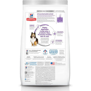 Hill's Science Diet Sensitive Stomach & Skin, Adult 1-6, Stomach & Skin Sensitivity Support, Dry Dog Food, Chicken Recipe, 4 lb Bag