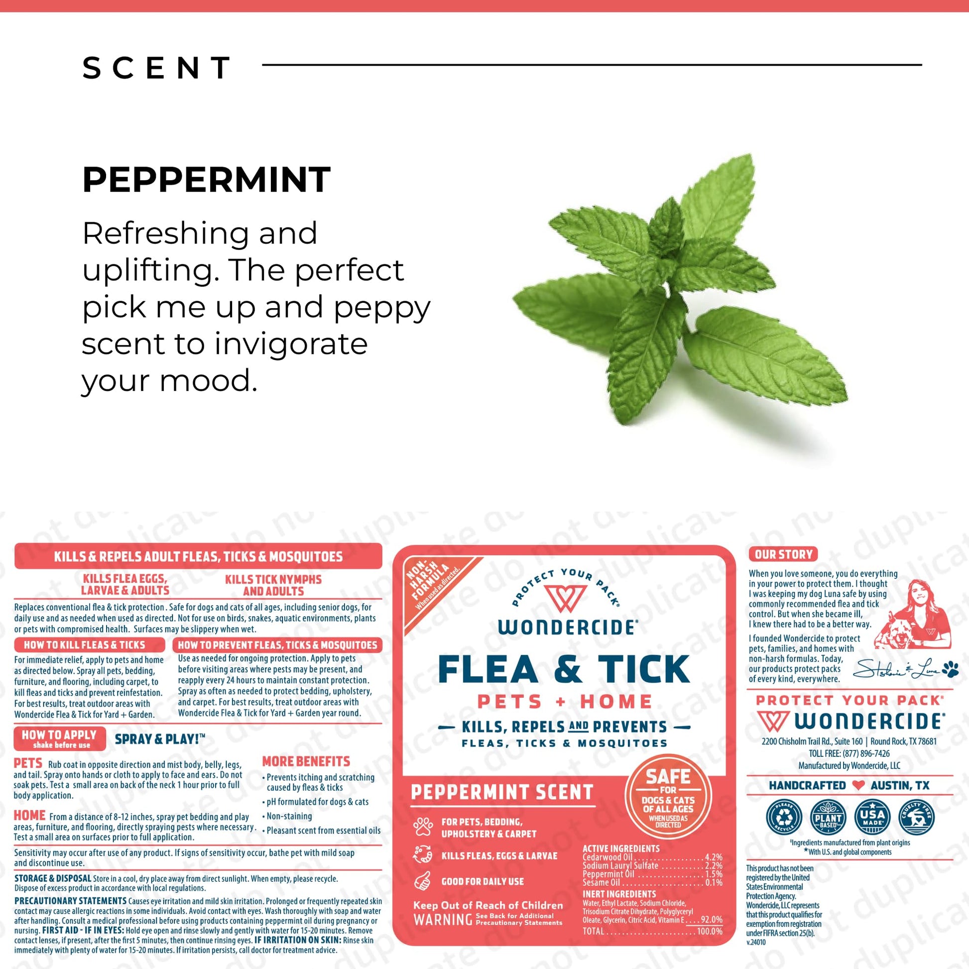 Buy now Wondercide - Flea, Tick & Mosquito Spray for Dogs, Cats, and Home - Control, Prevention, Treatment - with Natural Essential Oils - Pet and Family Safe - Peppermint 16 oz at indiglob india