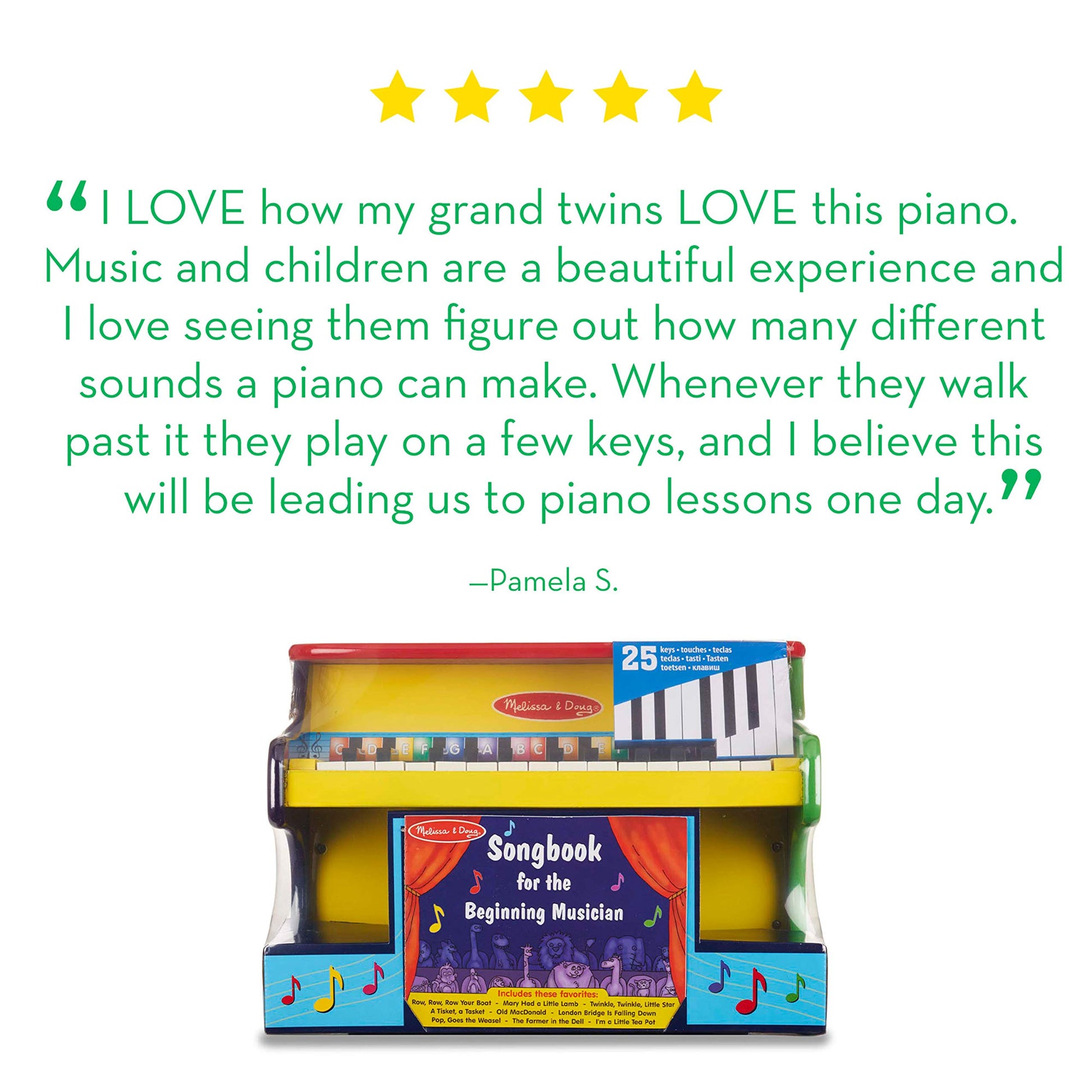 Buy now Melissa & Doug Learn-to-Play Piano with 25 Keys and Color-Coded Songbook Toy Piano Kids, Toddler Toys for Ages 3+ at indiglob india