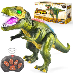 Buy now JOYIN Robot Dinosaur Toy for Kids Boys 3+ Big T.rex with Light and Realistic Roaring Sound, Remote Control Walking & Dancing Dinosaur, Electronic Steam Toy, Birthday Gift for Kids Boys Girls at indiglob india