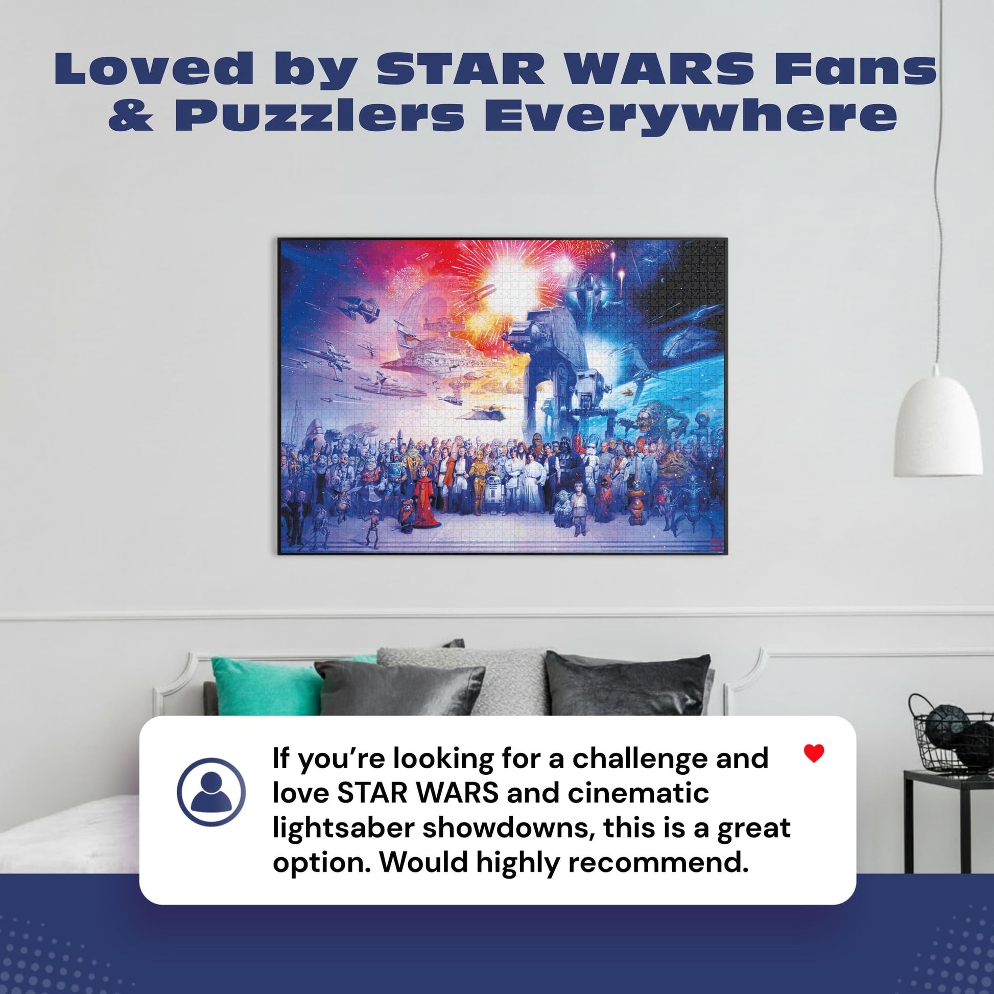 Buy now Buffalo Games - Star Warsƒ?› - You were The Chosen One - 2000 Piece Jigsaw Puzzle for Adults - Challenging Puzzle Perfect for Game Nights - Finished Size is 38.50 x 26.50 at indiglob india