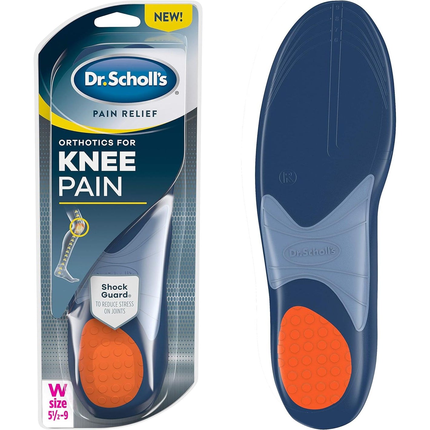 Dr. Scholl's Knee Pain Relief Orthotics // Immediate and All-Day Knee Pain Relief Including Pain from Runner’s Knee (for Women's 5.5-9, Also Available for Men's 8-14)