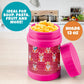 Buy now Kids Complete Pink Corgi Lunch Box Kit - Insulated Soft Bag Sleeve, Convertible Tote Strap for Kids, 13oz Food Jar & Reusable Hard Ice Pack - Keeps Food Hot or Cold for Hours- Back to School Essential at indiglob india