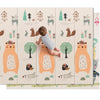 UANLAUO Foldable Baby Play Mat, Extra Large Waterproof Activity Playmats for Babies,Toddlers, Infants, Play & Tummy Time, Foam Baby Mat for Floor with Travel Bag (Cloud(71x59x0.4inch)) - Bear+Jungle+Party