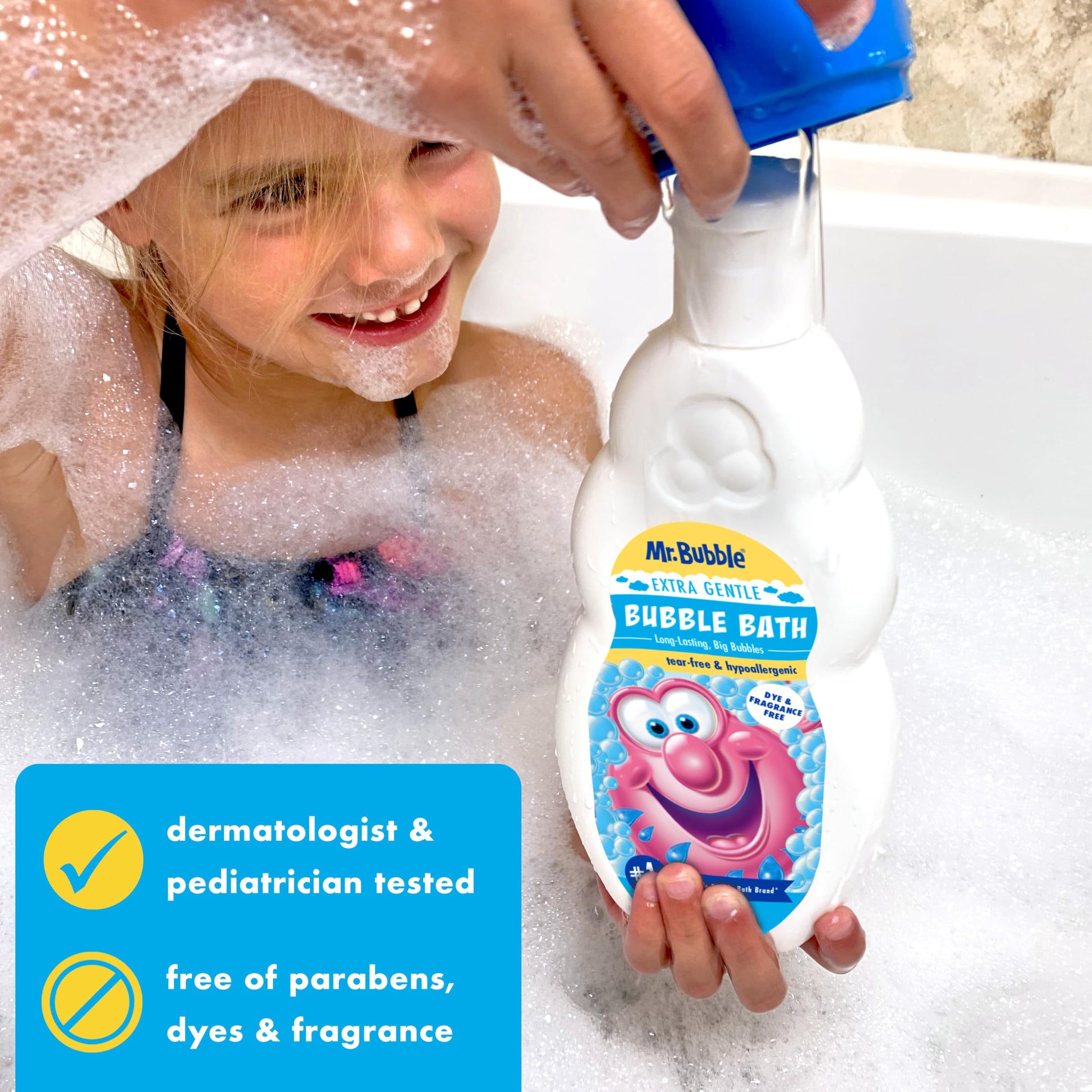 Buy now Mr. Bubble Extra Gentle Bubble Bath - Hypoallergenic, Tear Free Bubble Bath Solution Perfect for Sensitive Skin (Pack of 2 Bottles, 16 fl oz Each) at indiglob india