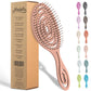 Buy now Ninabella Detangle Hair Brush for Women & Men - Does not Pull - Straightening Brushes for Straight & Curly Hair - Unique Spiral Detangling Hairbrush - Green at indiglob india