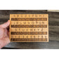 Creative Escape Rooms Made in USA - Raised Dots Braille Alphabet and Number Wood Board - Learn Braille - Tactile Montessori - Teaching Aid