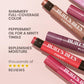 Burt's Bees Shimmer Lip Tint Set, Tinted Lip Balm Stick, Moisturizing for All Day Hydration with Natural Origin Glowy Pigmented Finish & Buildable Color, Guava (4-Pack)