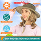 SUN CUBE Wide Brim Sun Hat for Men Women, Sun Protection UV Hat, Safari Hiking Boonie Hat