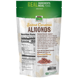 Buy now NOW Foods, Salted Caramel Almonds, Dry Roasted, Crafted in Small Batches, 12-Ounce (340 g) at indiglob india