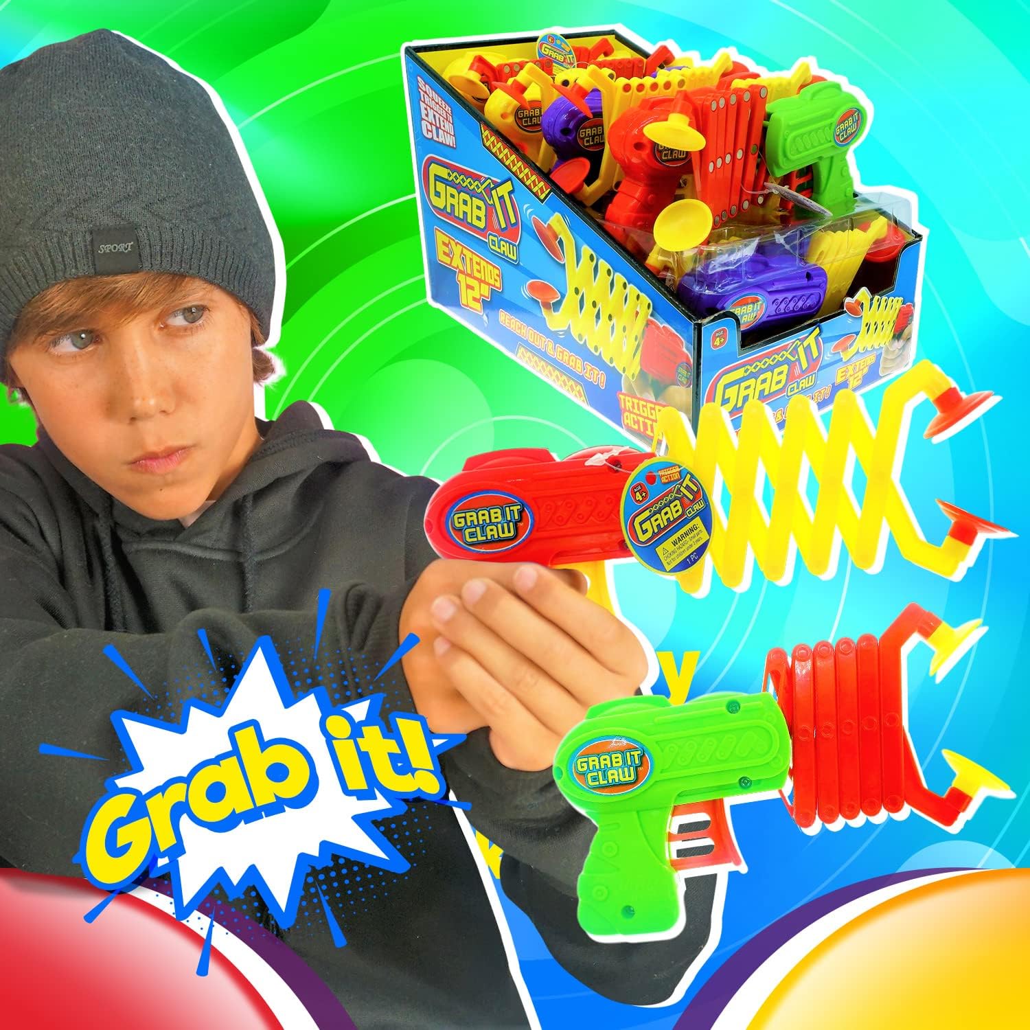 Buy now JA-RU Kids Grabber Claw (1 Pack) 12 Inch Long Plastic Reacher Machine. Robot Hand Toy. Trash Pickup Extender Tool. Interactive Learning Hand Eye Coordination Toys. 5614-1A at indiglob india
