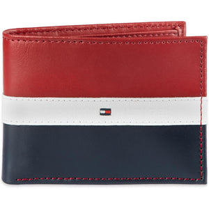 Tommy Hilfiger Men's Classic Bifold Wallet with ID Window and Multiple Card Slots