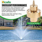 1" (G1/DN25) Brass Fountain Nozzle – Spray Height 1.5M, Coverage 1.3M, for Garden Pond & Decorative Water Features – [Size: Fit for 1 Inch Male Thread Only]