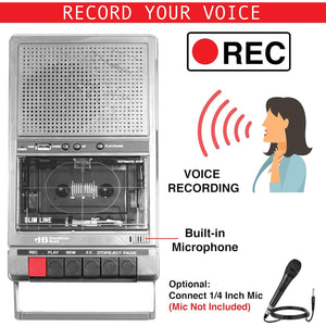 Hamilton Buhl Classroom Cassette Player, 2 Station, 1 Watt (D132) (HA802)