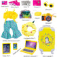ebuddy 18 inch Doll Clothes and Accessories-Travel Suitcase Set with Fashion Outfit & Pretend Play Accessories Fit for 18" Girl Dolls (No Doll)