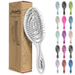 Buy now Ninabella Detangle Hair Brush for Women & Men - Does not Pull - Straightening Brushes for Straight & Curly Hair - Unique Spiral Detangling Hairbrush - Green Small light grey at indiglob india