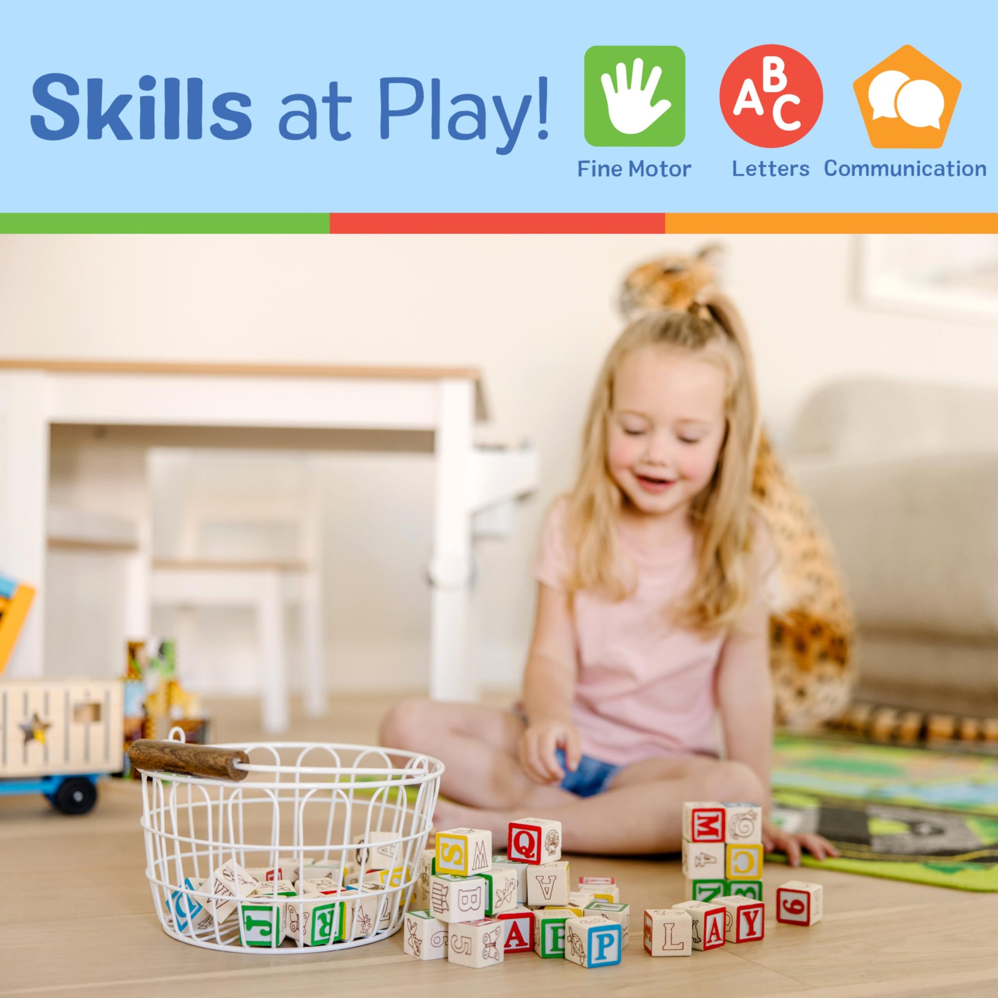 Buy now Melissa & Doug Deluxe Wooden ABC/123 1-Inch Blocks Set with Storage Pouch (50 pcs) at indiglob india