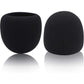 Foam Microphone Windscreen for Blue Yeti - Professional Pop Filter for 2.5 Inch Diameter Microphones Sponge Mic Cover 2Pcs
