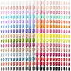 Maitys 720 Pieces 30 Sets Medium Square Press on Nails Glossy Fake Nails Solid Color Artificial Tips Full Cover for Women Girls Ballerina DIY(Classic Colors) - Sweet Colors