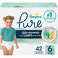 Pampers Pure Protection Baby Diapers, Size 5 (27+ lbs), 132 Count, Up to 100% Leakproof, Premium Plant-based Skin Protection, Hypoallergenic Soft Diapers
