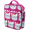 Kids Insulated Lunch Box w Snack Pocket & Expandable Water Bottle Holder For Girls- Waterproof Lunchbox Tote Keeps Food Hotter or Colder Longer - Reusable Back to School Bag Fits Most Bento Containers - Kitty