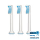 Philips Sonicare Genuine Sensitive Replacement Toothbrush Heads for Sensitive Teeth, 3 Brush Heads, White, HX6053/64