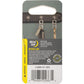 Nite Ize S-Biner MicroLock Stainless Steel - S-Biner with Locking Dual Sided Gates - Keep Keys Secure with Carabiner Key Holder - Black (2 Pack)