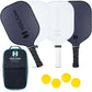 Helium Pickleball Paddles Set of 4 - USAPA Certified - Graphite Fiberglass Surface, Lightweight Honeycomb Core