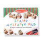 Buy now Melissa & Doug Deluxe Letters and Numbers Wooden Stamp Set ABCs 123s With Activity Book, 4-Color Stamp Pad - FSC Certified at indiglob india