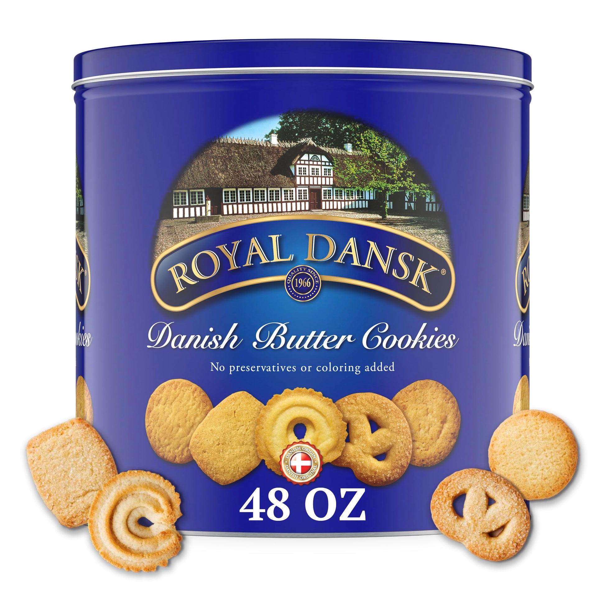 Buy now Royal Dansk Danish Butter Cookies, Premium Assorted Cookies in Gift Tin, Great for Sharing and Gifting, 12 oz Danish Butter cookies 48 Ounce (Pack of 1) at indiglob india