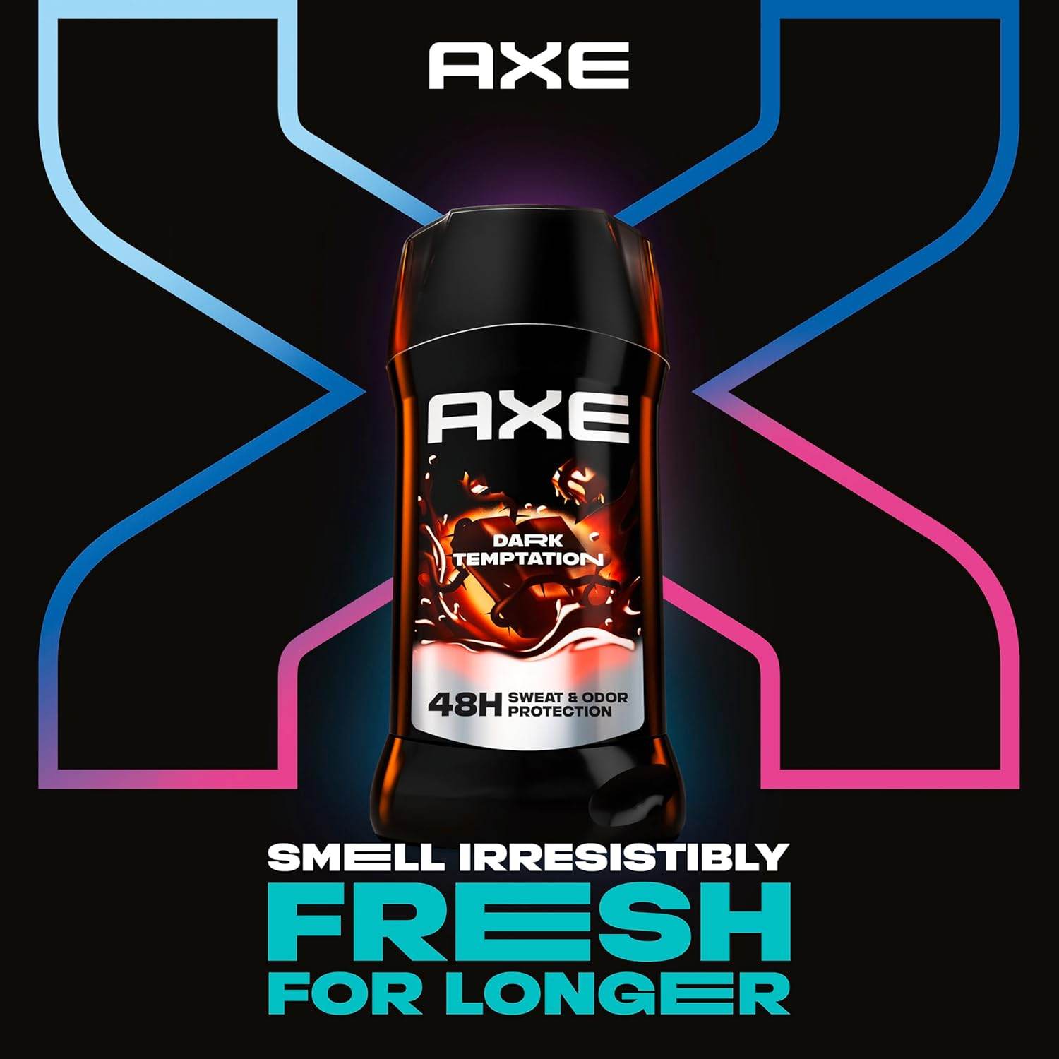 AXE Antiperspirant Stick for Men Dark Temptation 48 Hour Sweat and Odor Protection for Long Lasting Freshness Smooth Dark Chocolate Scent Men's Deodorant 2.7 oz - My Store