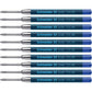 Schneider Slider 755 XB (Extra Broad) Ballpoint Pen Refill, 1.4 mm, ISO Format G2, Blue Ink, Box of 10 Refills (175503)