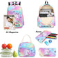 BTOOP Girls Backpack Kids Boys Elementary Bookbag Girly School Bag with Insulated Lunch Tote and Pencil Pouch