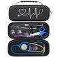 BOVKE Stethoscope Case for 3M Littmann Classic III, Lightweight II S.E, MDF Acoustica Deluxe Stethoscopes - Extra Room for Medical Bandage Scissors EMT Trauma Shear and LED Penlights, Black