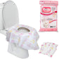 Buy now Toilet Seat Covers Disposable (12 Pack, Floral) - XL Waterproof Toilet Cover for Toddlers, Kids & Adults - Portable & Individually Wrapped for Travel, Potty Training & Public Restrooms 20 Pack Floral at indiglob india