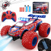 Remote Control Car - 20km/h 1:18 High Speed RC Cars Offroad with RBC &Headlights &Headlamps, 2.4GHz Toy Car Gift for 3 4 5 6 7 8 9 10-12 Year Old Boys Girls Kids - Red