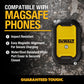 Buy now DEWALT Heavy Duty Magnetic Power Bank 5,000mAh, Rugged Wireless Portable Charger 18W Fast Charging Battery Pack, USB-C to C w/USB Adapter Cable 4' Water Resistant Works w/Magsafe iPhone 17/16/15/14 at indiglob india