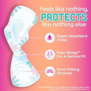 Always Radiant Teen Pads, Size 1, Regular, with Wings, Unscented, 14 Count