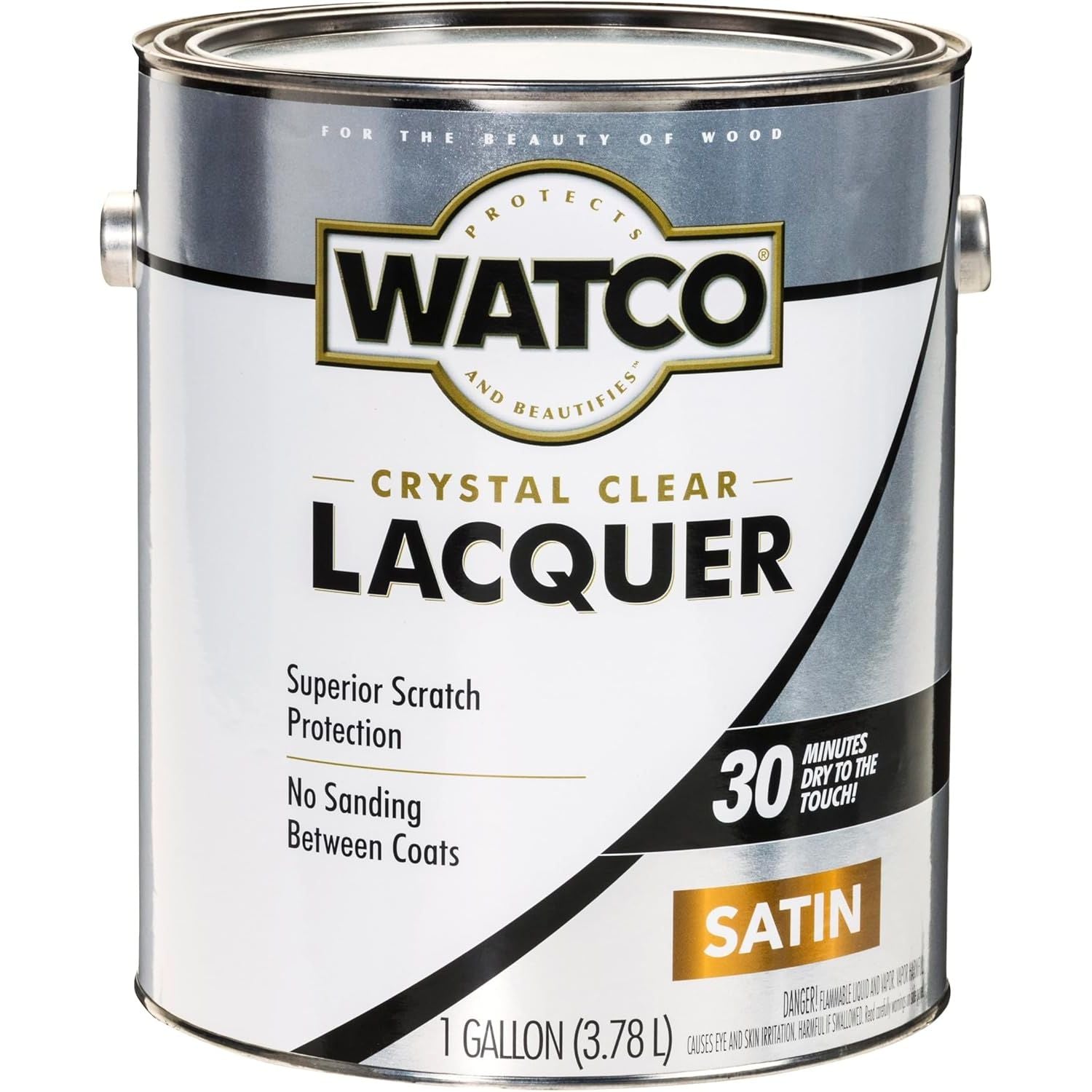 Buy now Watco 63141 Lacquer Clear Wood Finish, Quart, Semi-Gloss Clear Gallon (Pack of 1) Satin Clear Brush at indiglob india