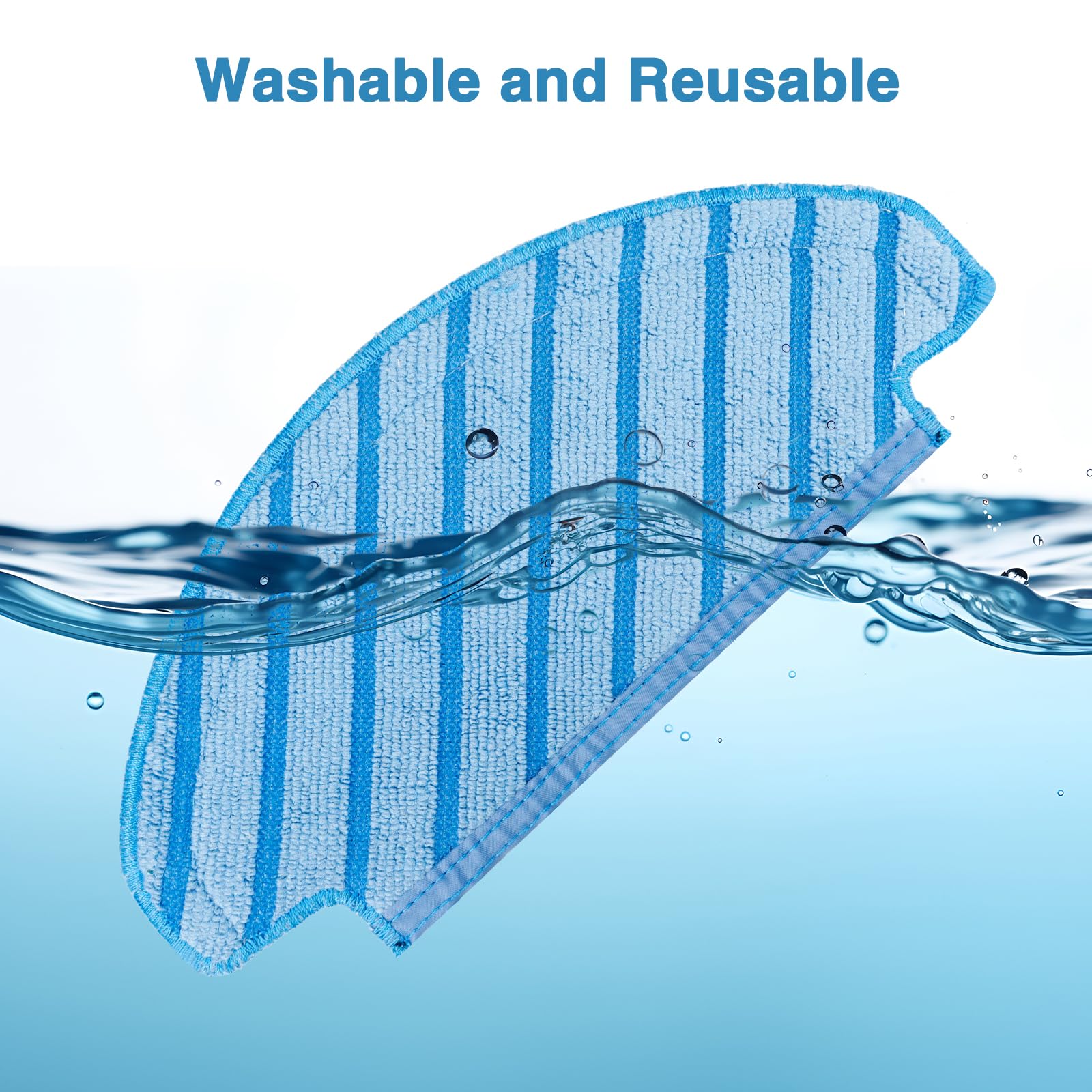 Buy now Ecovacs Deebot Washable Cloth Mop Pads for Ozmo T8 Series, T9, N8 Pro Plus, Yeedi Vac Max Replacement Parts at indiglob india