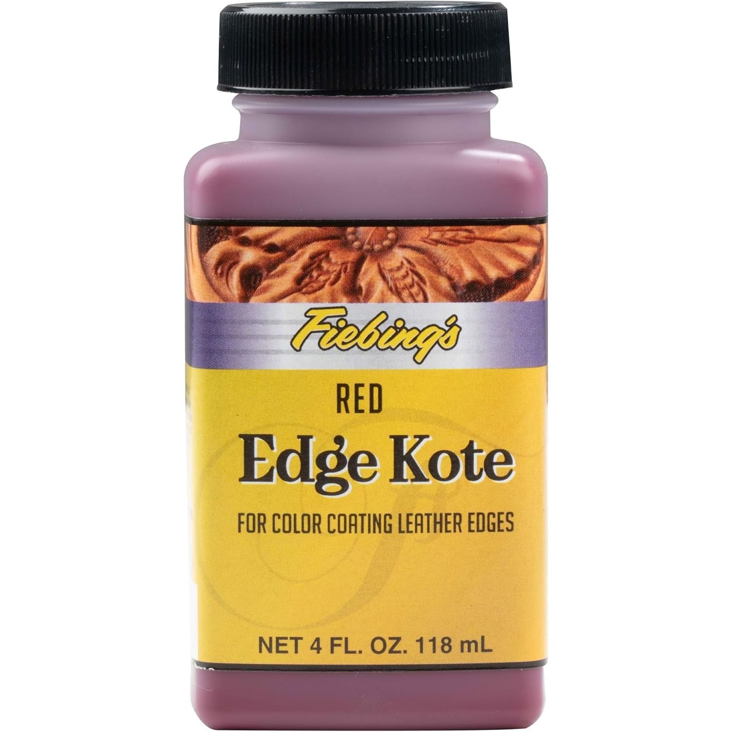 Buy now Fiebing's Edge Kote (4oz, Light Brown) - Leather Edge Paint for Shoes, Furniture, Purses, Couches, Belts - Flexible, Water Resistant, Semi Gloss Color Coating Leather Dye to Protect Natural Edges Red at indiglob india