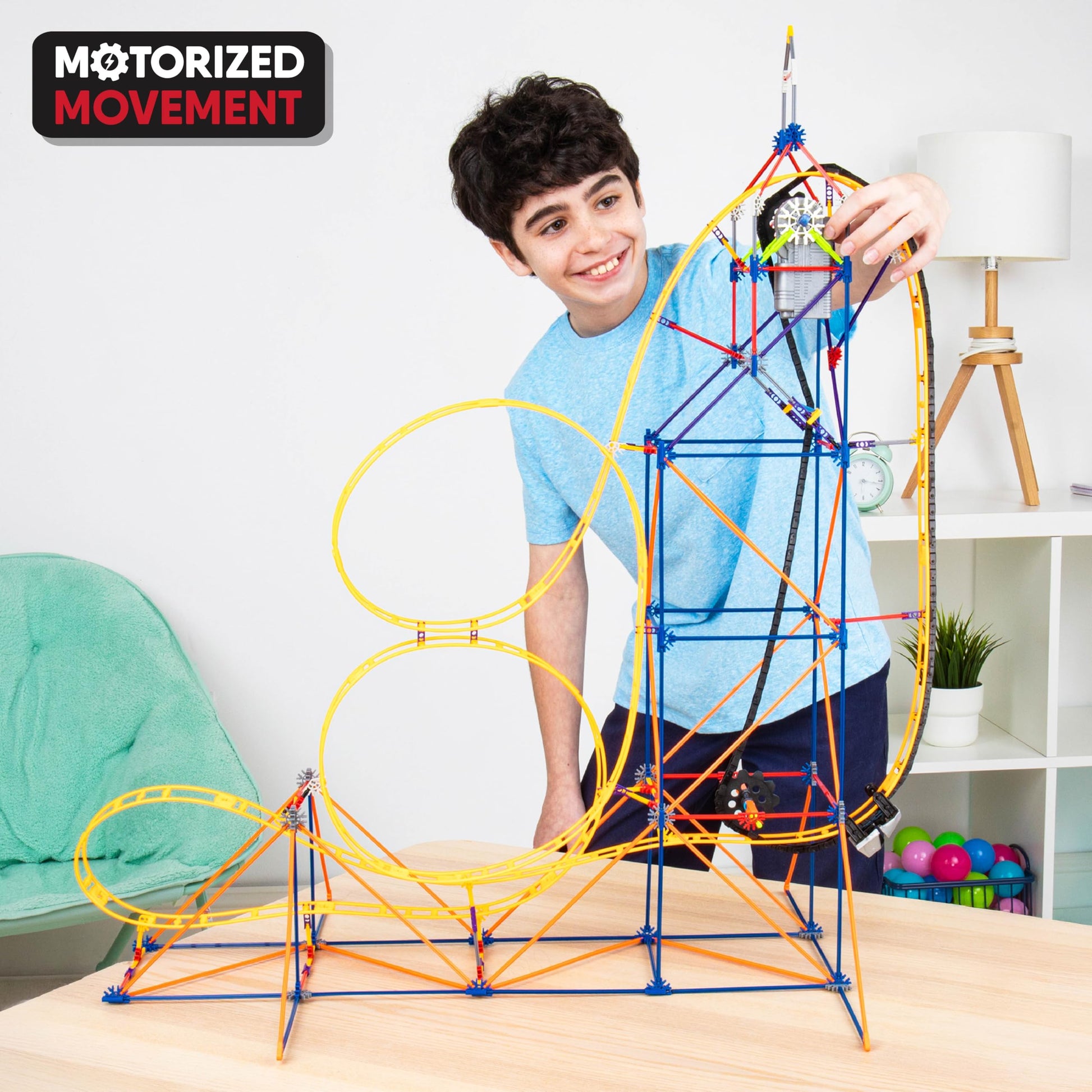 Buy now K'NEX - Amazin' 8 Coaster ‚ STEM Building Set, Kid Construction, Creative Play Toy‚ Ages 9+ at indiglob india