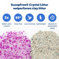Buy now PetSafe ScoopFree Disposable Crystal Cat Litter Tray - Easy Cleaning Box - Refill Tray for Electric Litter Box - Fragrance Free - 4.3 lb Bags - 6 Pack at indiglob india