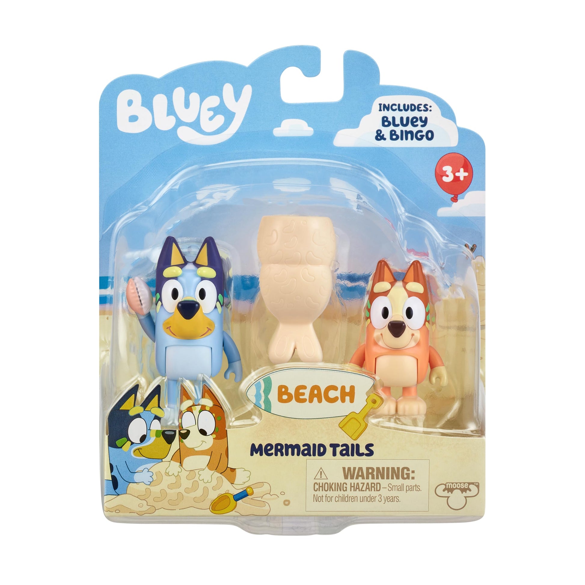 Buy now Bluey Pass The Parcel Figurine Toys Pack of 4, Character Toys with Bingo, Lucky’s Dad, and Lila Figures, Small Action Figures for Kids Ages 3+ at indiglob india