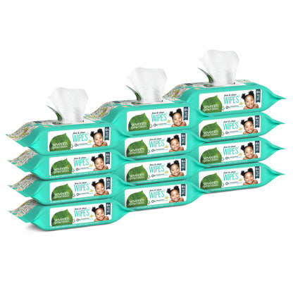 Buy now Seventh Generation Free & Clear Baby Wipes Refill Unscented and Sensitive Gentle as Water 64 count Pack of 12 (768 Total) at indiglob india