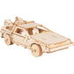 Back to The Future DeLorean 3D Wood Puzzle & Model Figure Kit (154 Pcs) Build & Paint Your Own 3-D Time Machine Car Replica Toy, No Glue Required - Gift for Kids, Teens, Adults & Fan of the Movie(10+)