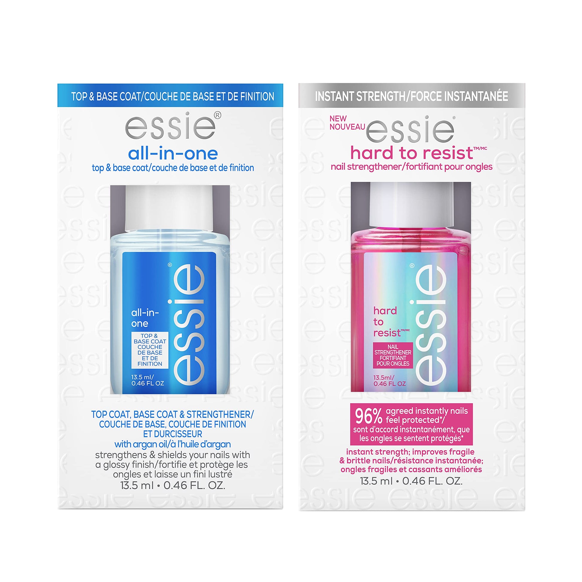 Buy now essie All-In-One Base Coat + Top Coat + Strengthener Nail Polish, 0.46 Ounces (Packaging May Vary) 0.46 Fl Oz (Pack of 2) TOAL NAIL CARE KIT at indiglob india