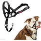 HALTI Headcollar - To Stop Your Dog Pulling on the Leash. Adjustable, Reflective and Lightweight, with Padded Nose Band. Dog Training Anti-Pull Collar for Large Dogs (Size 4, Black)